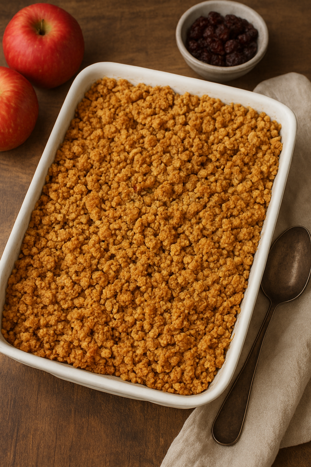 Zuckerfreier Bratapfel-Crumble (für ca. 4 Portionen)