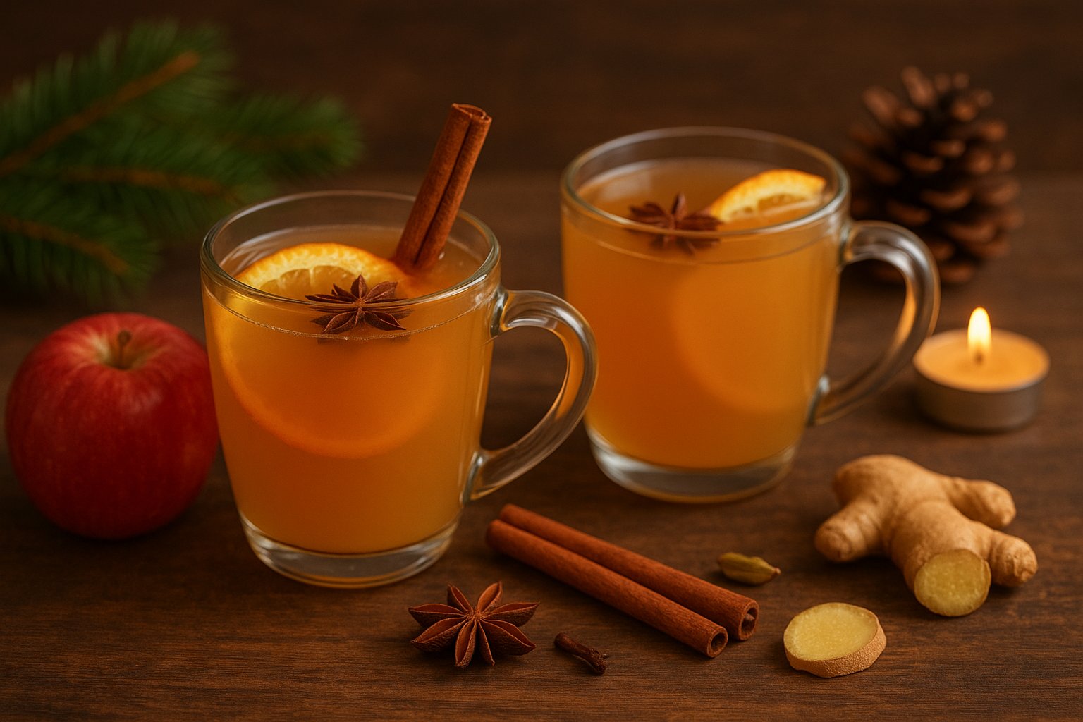 Winter-Apfel-Zimt-Drink – die gesunde, zuckerfreie Alternative zu Punsch