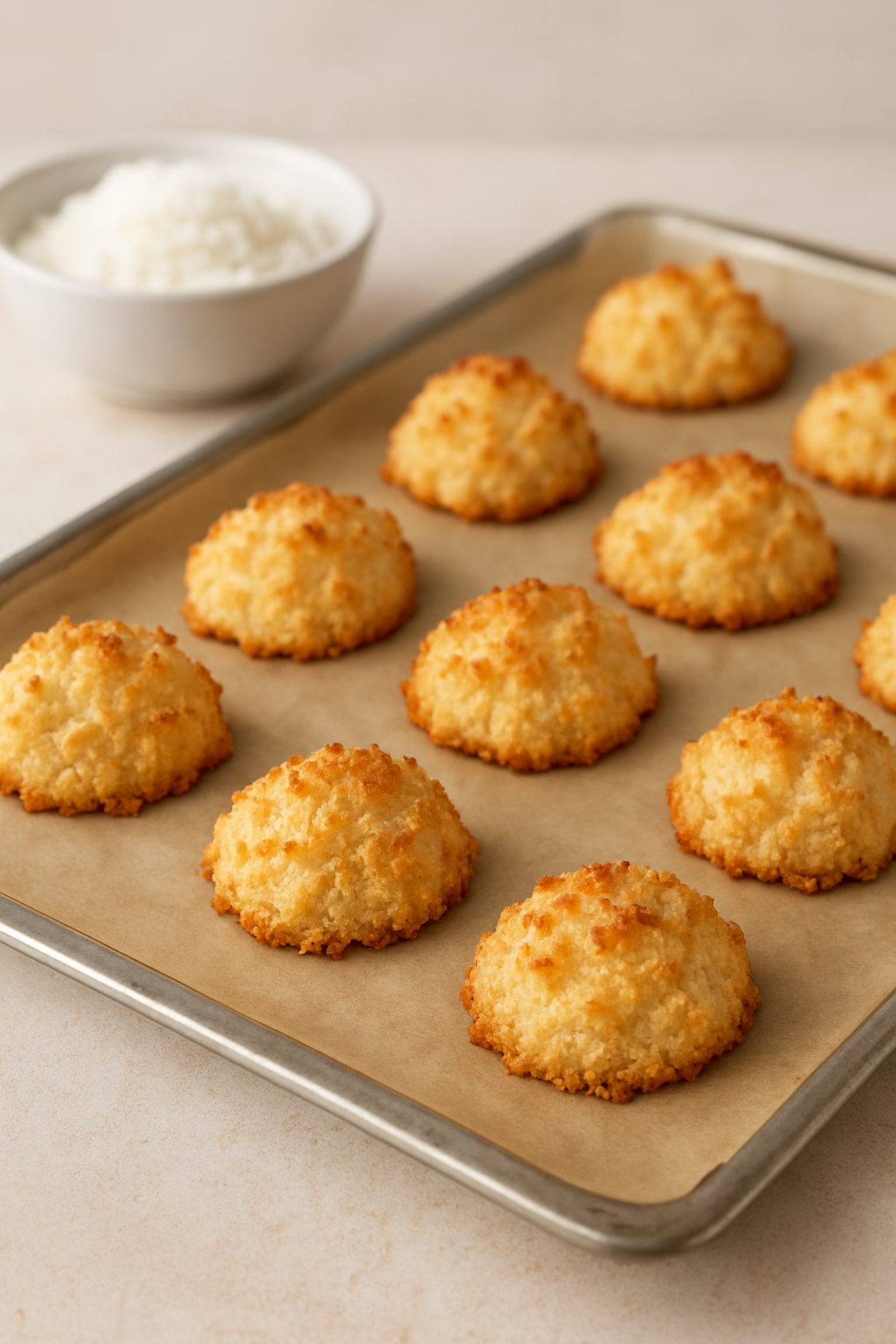 Kokosmakronen (ohne Zucker & Süßungsmittel)