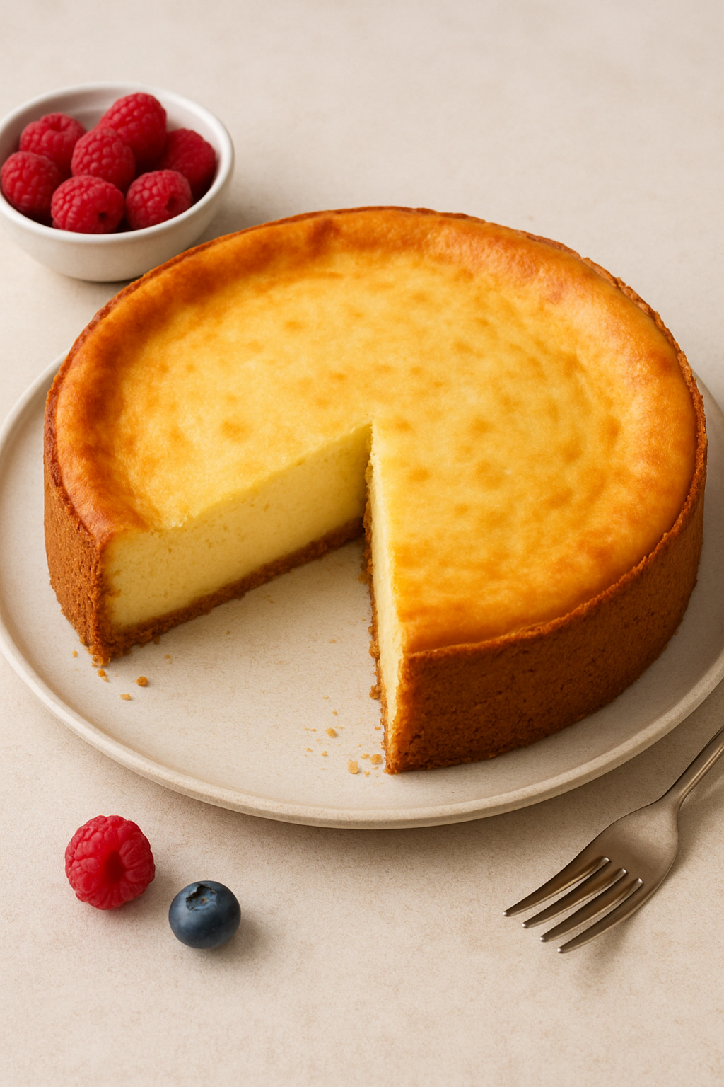 Zuckerfreier Käsekuchen (ohne Zuckerzusatz) – cremig, saftig und einfach lecker