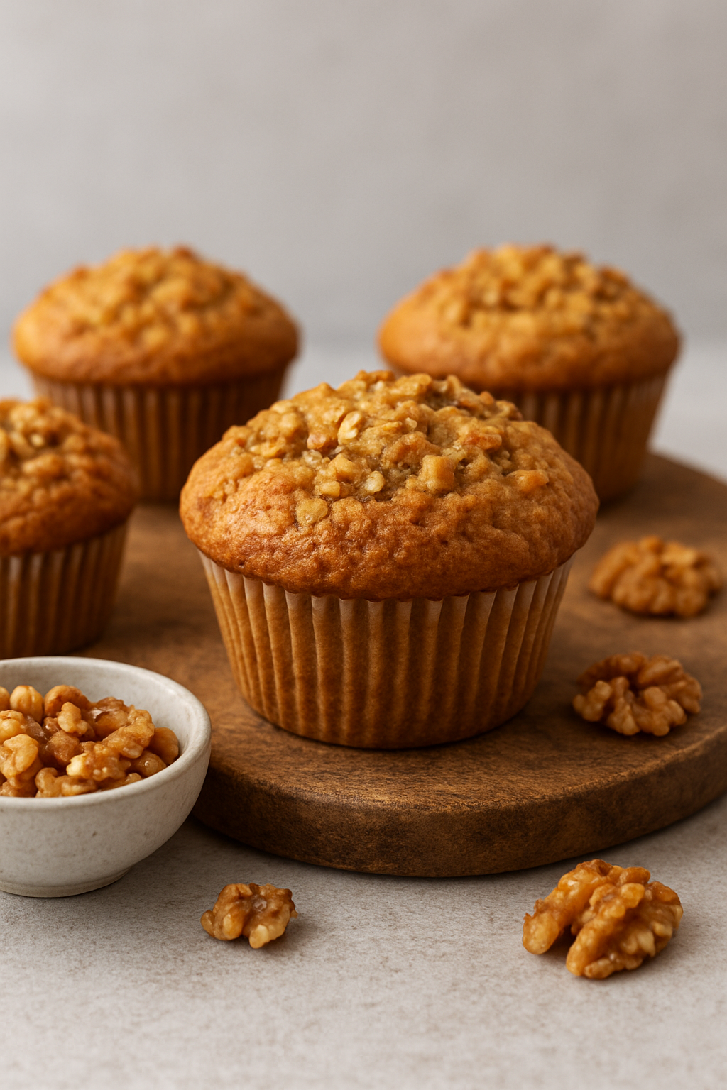 Zuckerfreie Nussmuffins -saftig, gesund & kinderfreundlich