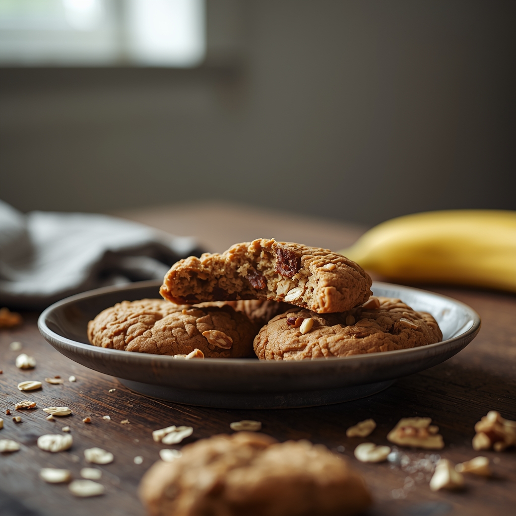 Zuckerfreie Bananen Cookies – gesund naschen mit gutem Gewissen